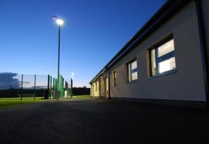 Longhoughton Community and Sports Centre Main Building in the Evening