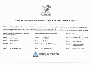 Armed Forces Covenant certificate